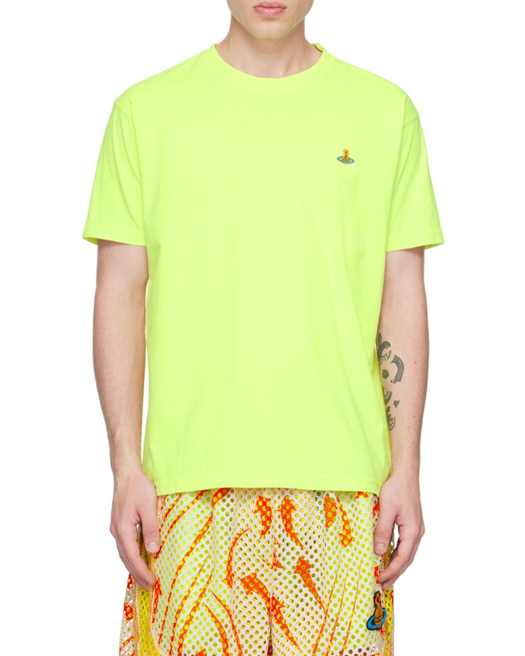 Vivienne Westwood Green Orb Embroidered Crewneck T-Shirt