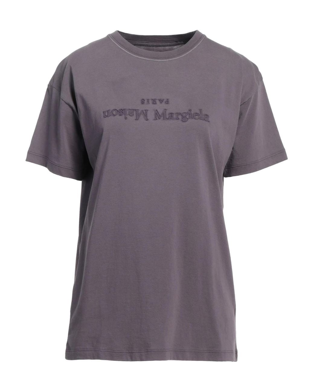 Maison Margiela Purple Solid Color T-Shirt