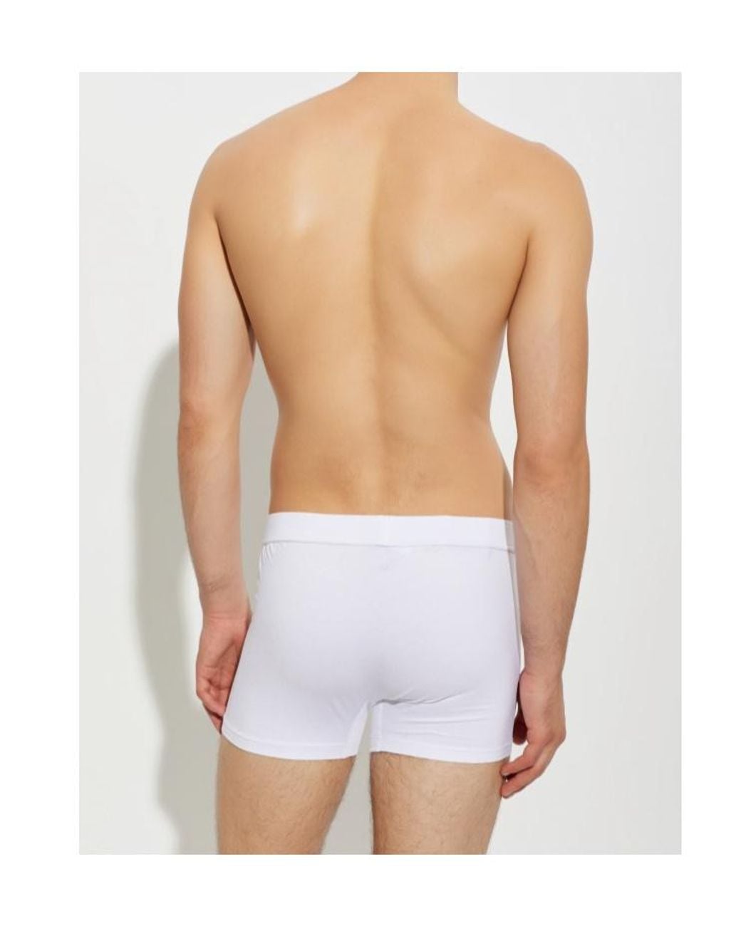 DSquared² White Logo-Patch Boxer Briefs for men