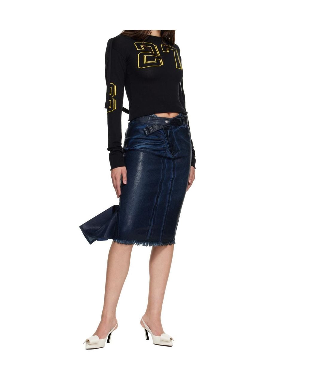 OTTOLINGER Blue Team Otto Jacquard Long Sleeve Top