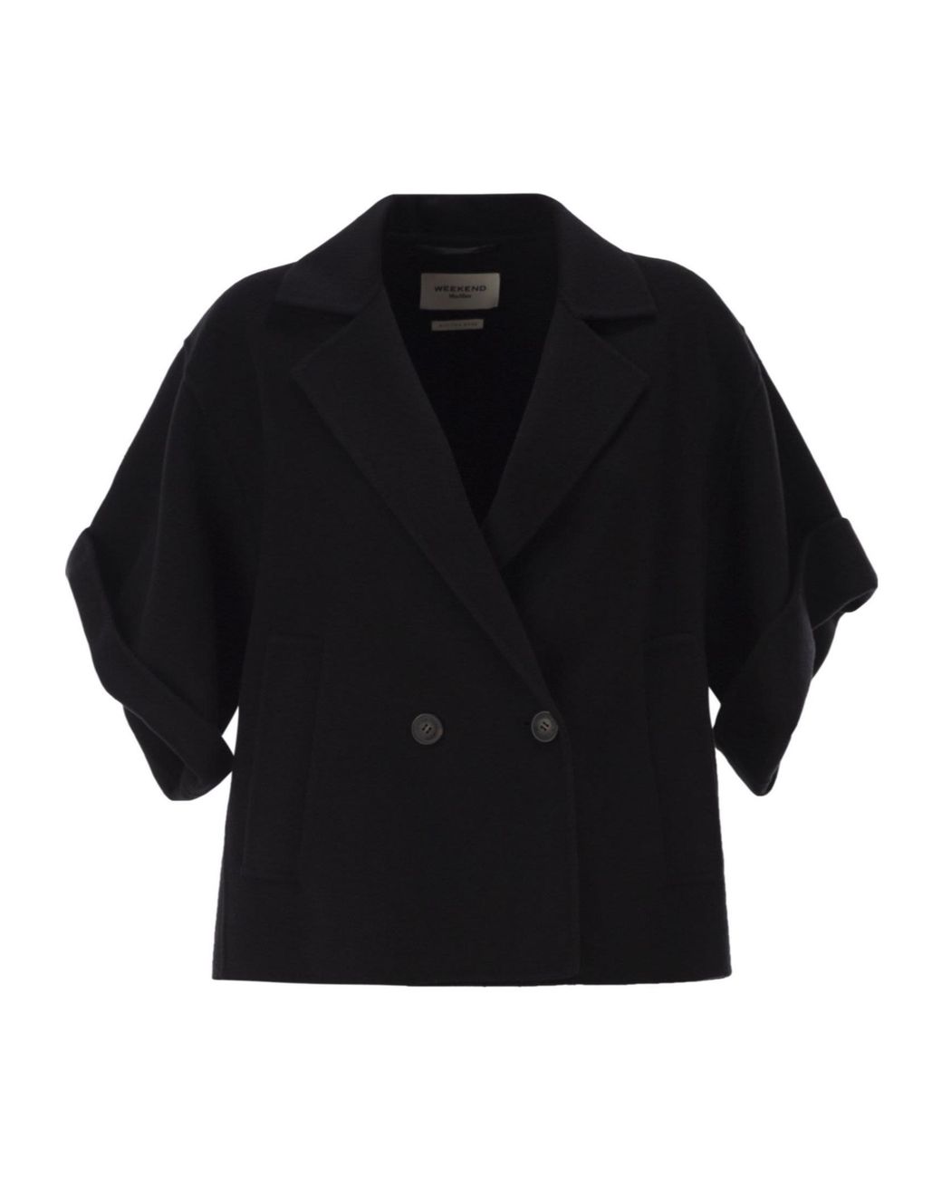 Weekend by Maxmara Black Neo Double-Breasted Coat