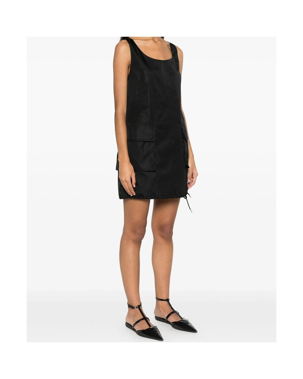 Prada Black Sleeveless Re-Nylon Dress