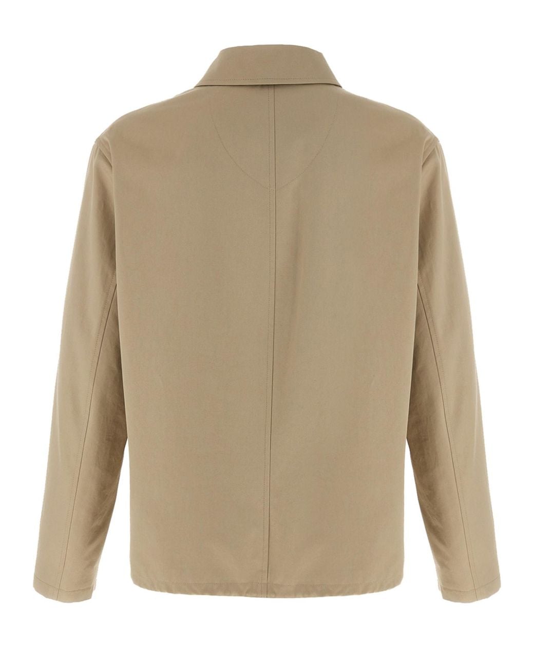 Burberry Natural Ekd Embroidered Gabardine Jacket for men
