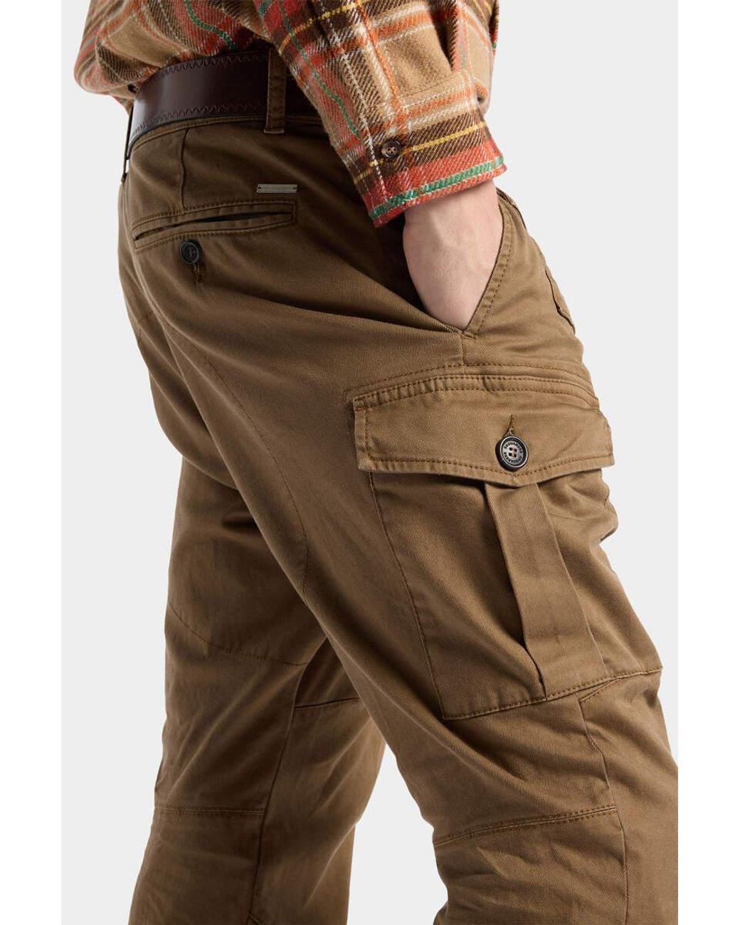 DSquared² Natural Chino Cargo Pants for men