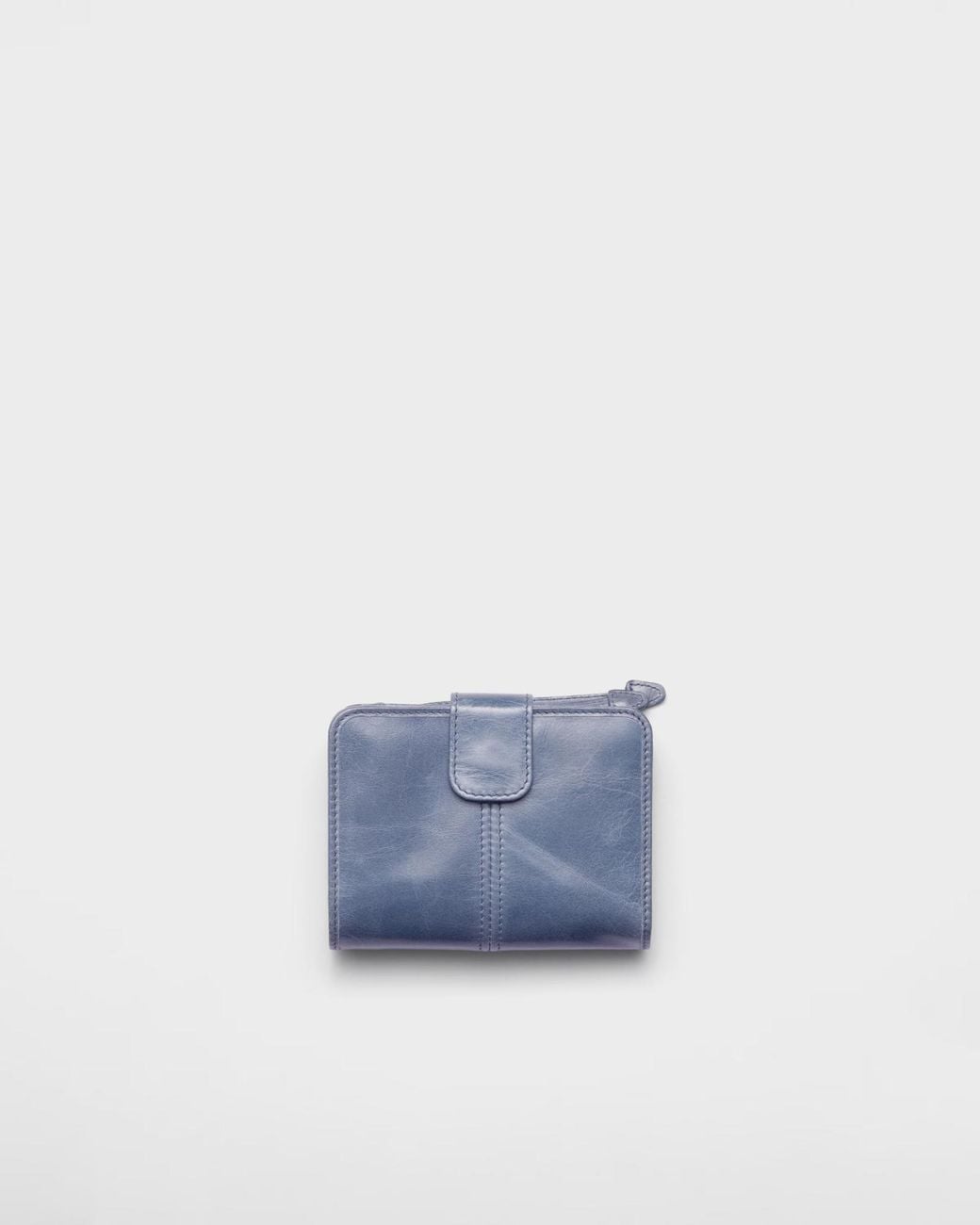 Prada Blue Small Leather Wallet