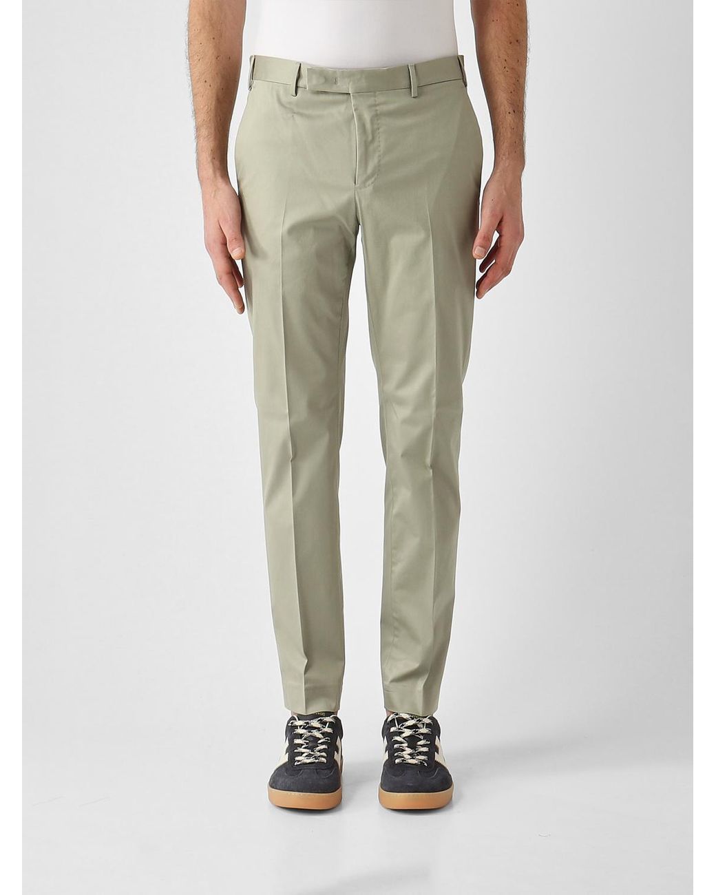 Pt Pantaloni Green Pt Torino Dieci F F Slim Pants for men