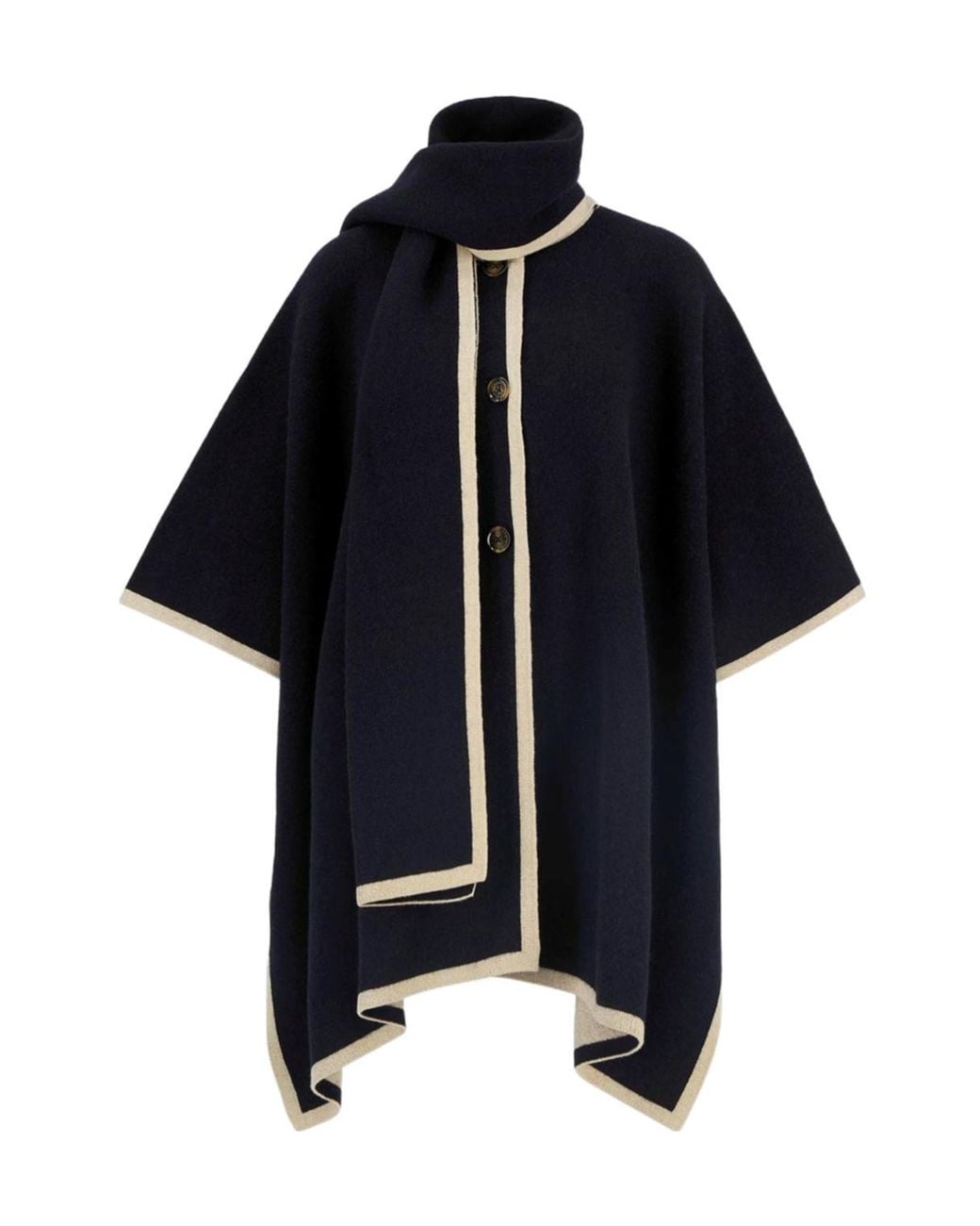 Barbour Black Scarf Collar Cape