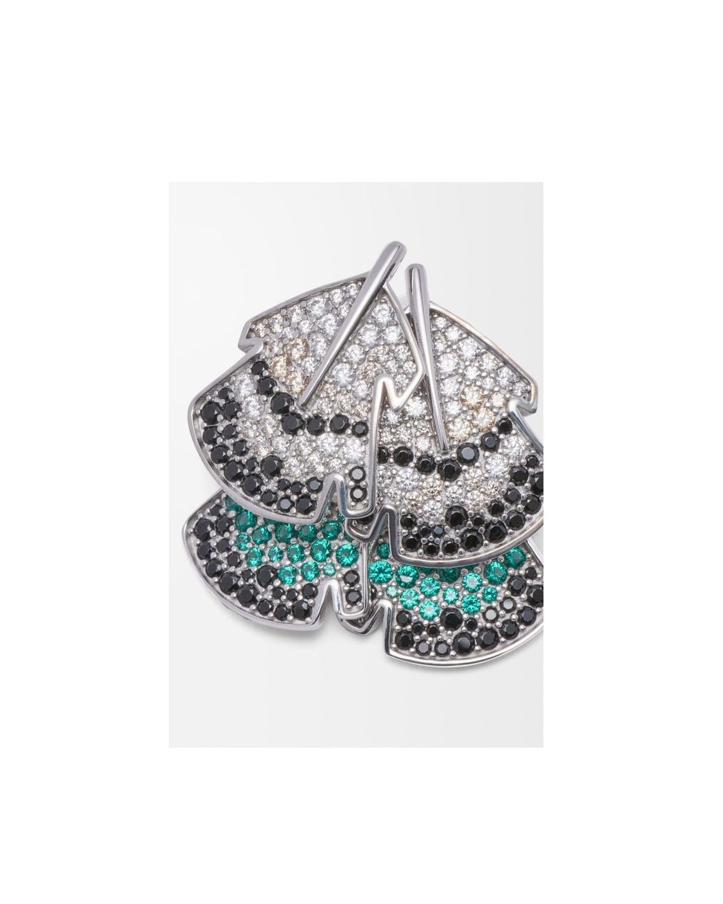 Loewe Metallic Feather Earrings
