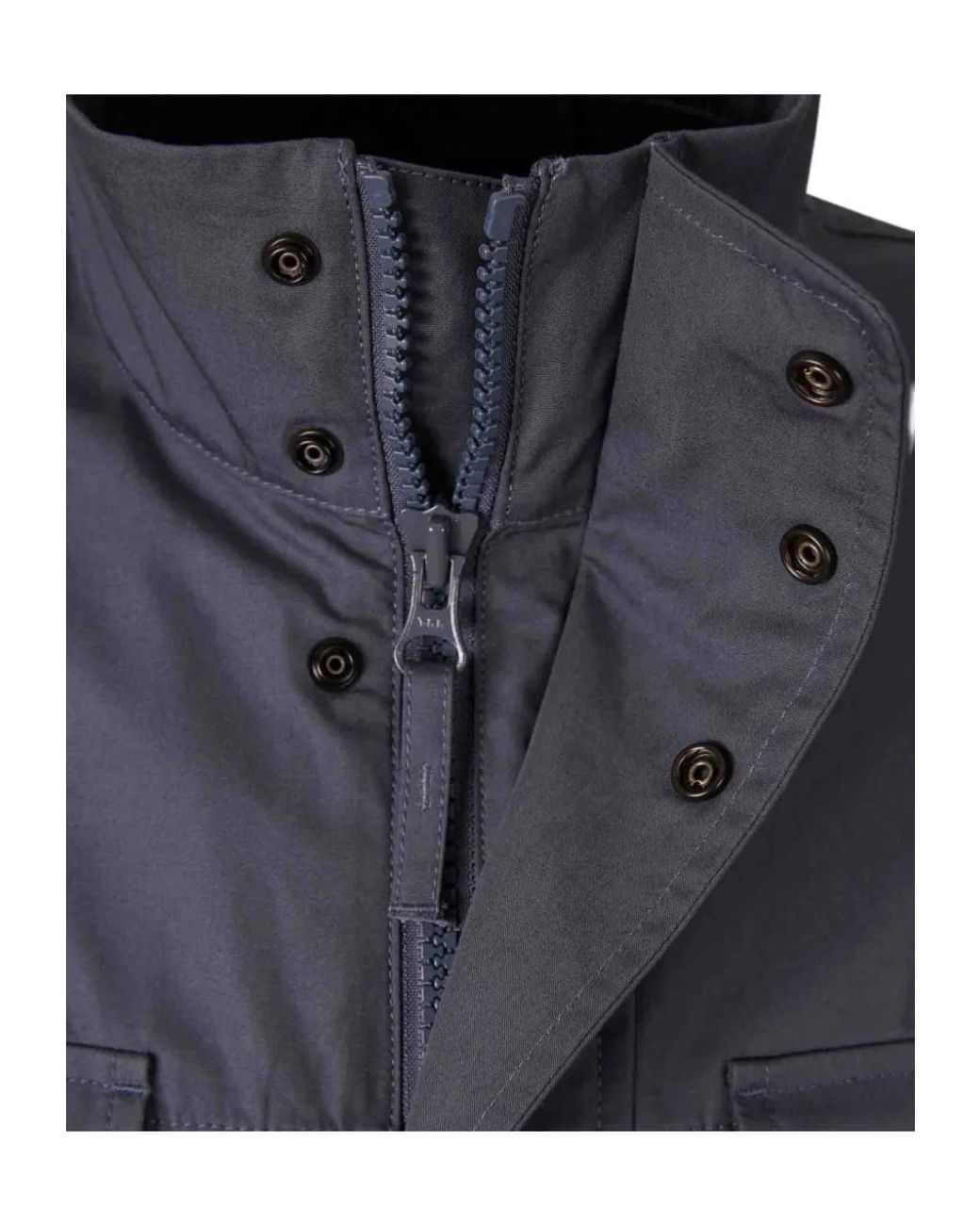 Stone Island Blue Buttoned Flap-Pocket Jacket for men