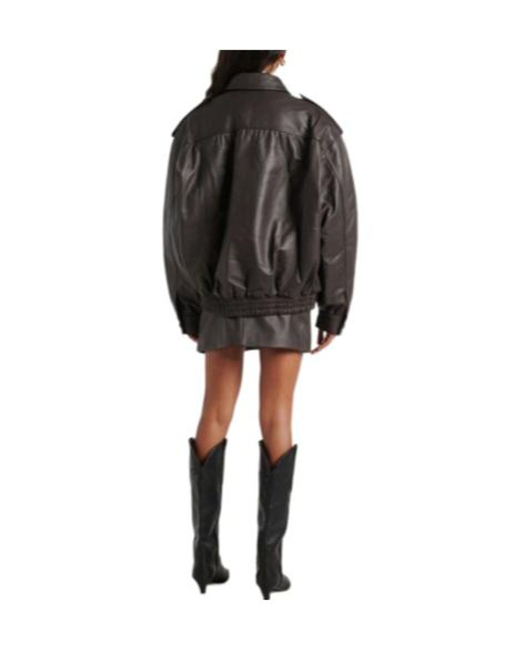 Blazé Milano Black Button Leather Jacket