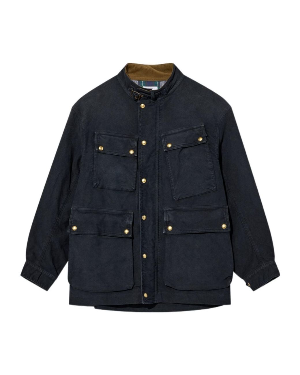 Visvim Blue Stand-Collar Utility Casual Jacket for men