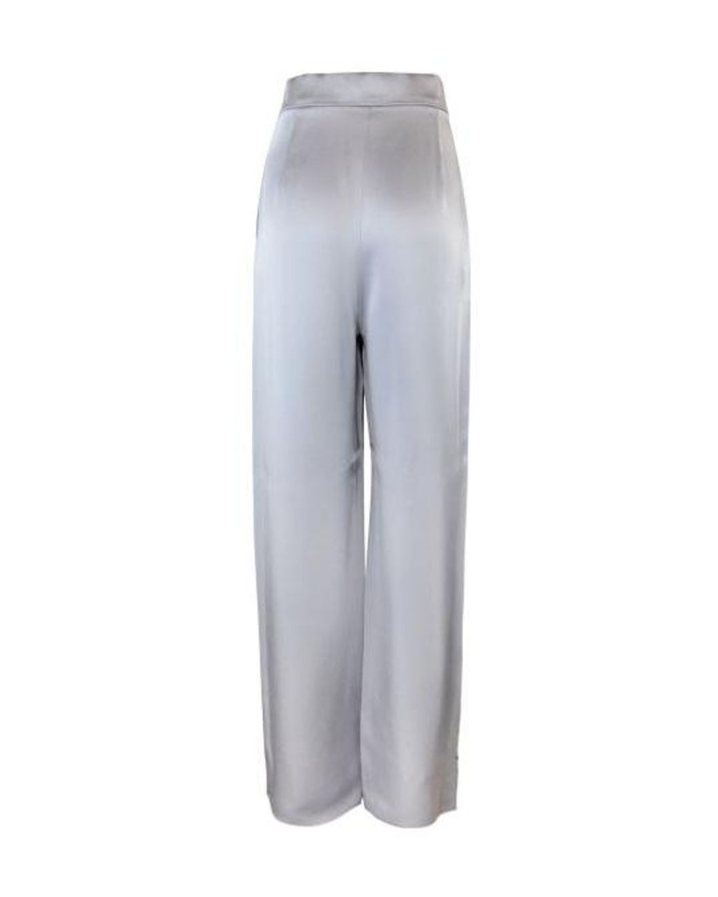 Max Mara Gray Studio High Waist Straight Leg Trousers