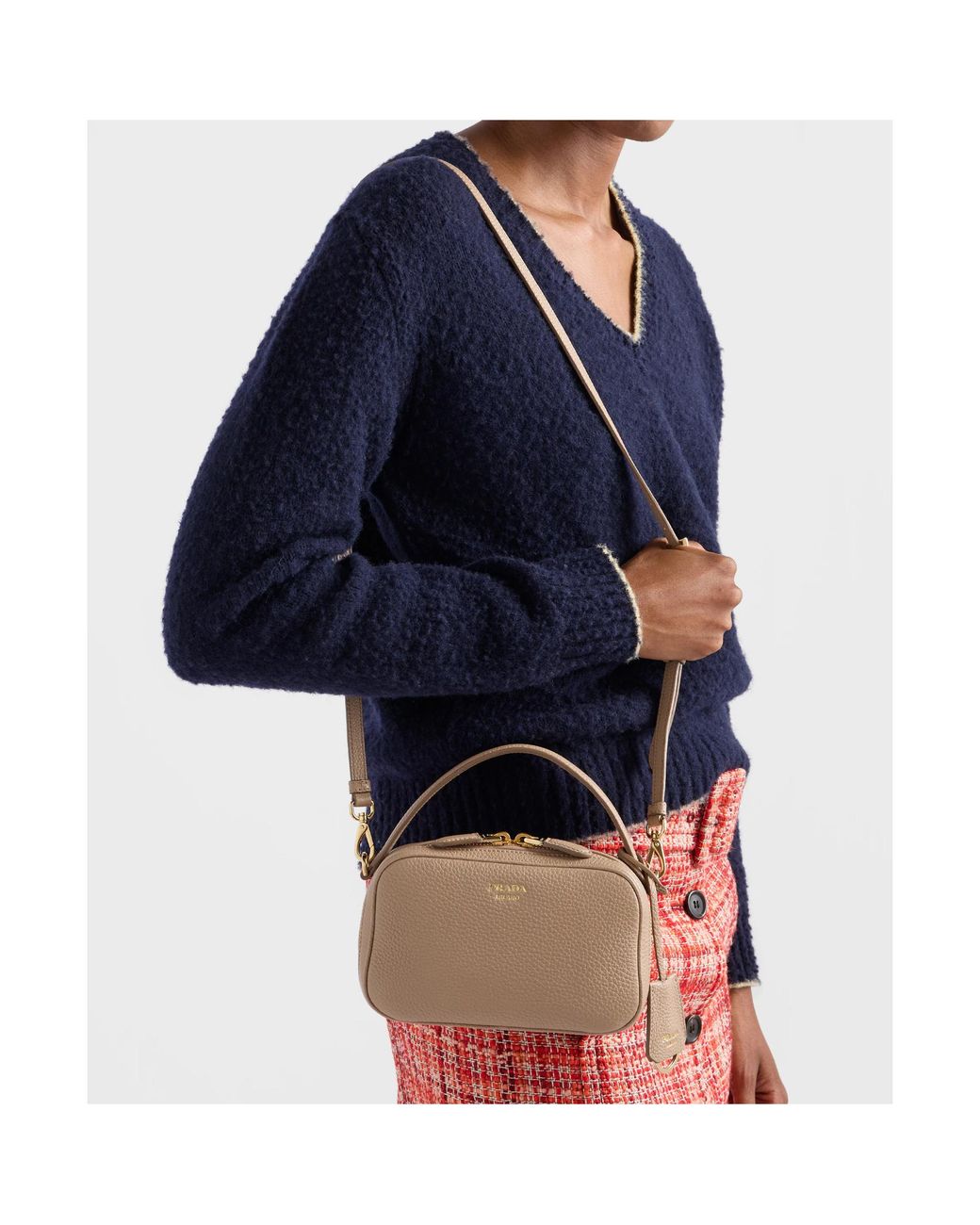 Prada Brown Odette Leather Mini-Bag