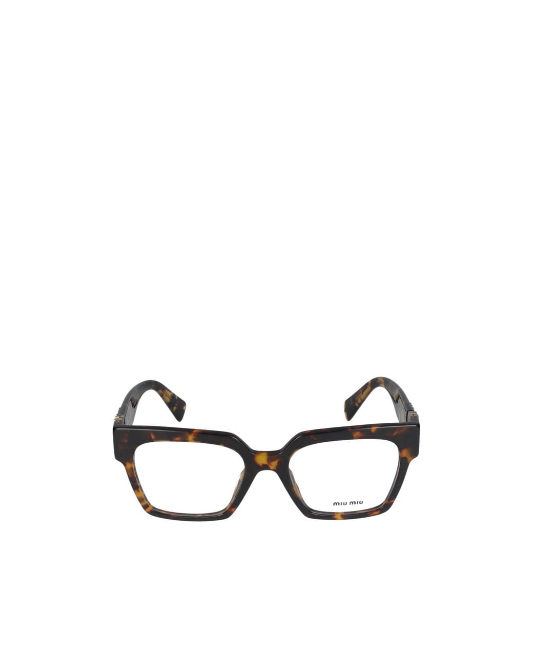 Miu Miu White Eyewear Square-Frame Glasses