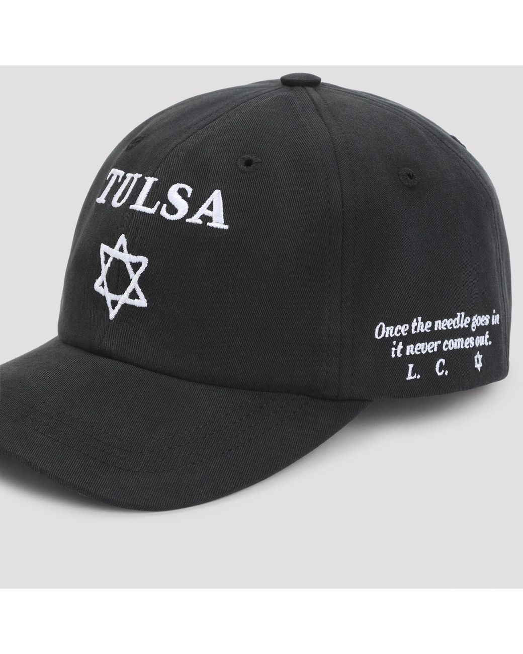 Enfants Riches Deprimes Black Enfants Riches Déprimés Tulsa Embroidered Baseball Cap for men