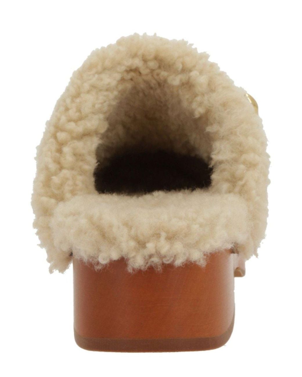 Chloé Multicolor Jeannette Suede & Shearling Clog