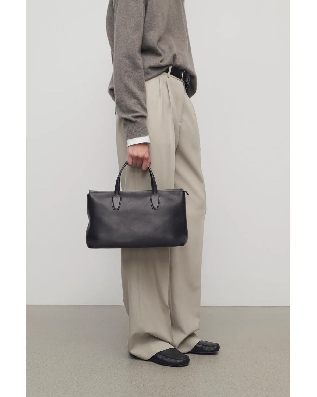 The Row Black Marcel Tote Bag