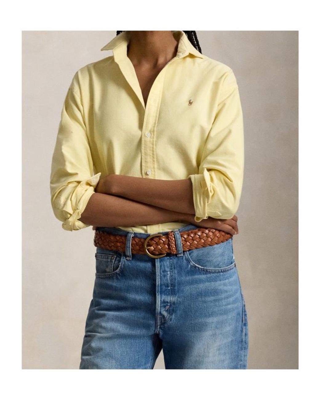 Polo Ralph Lauren Yellow Polo Pony-Embroidered Shirt