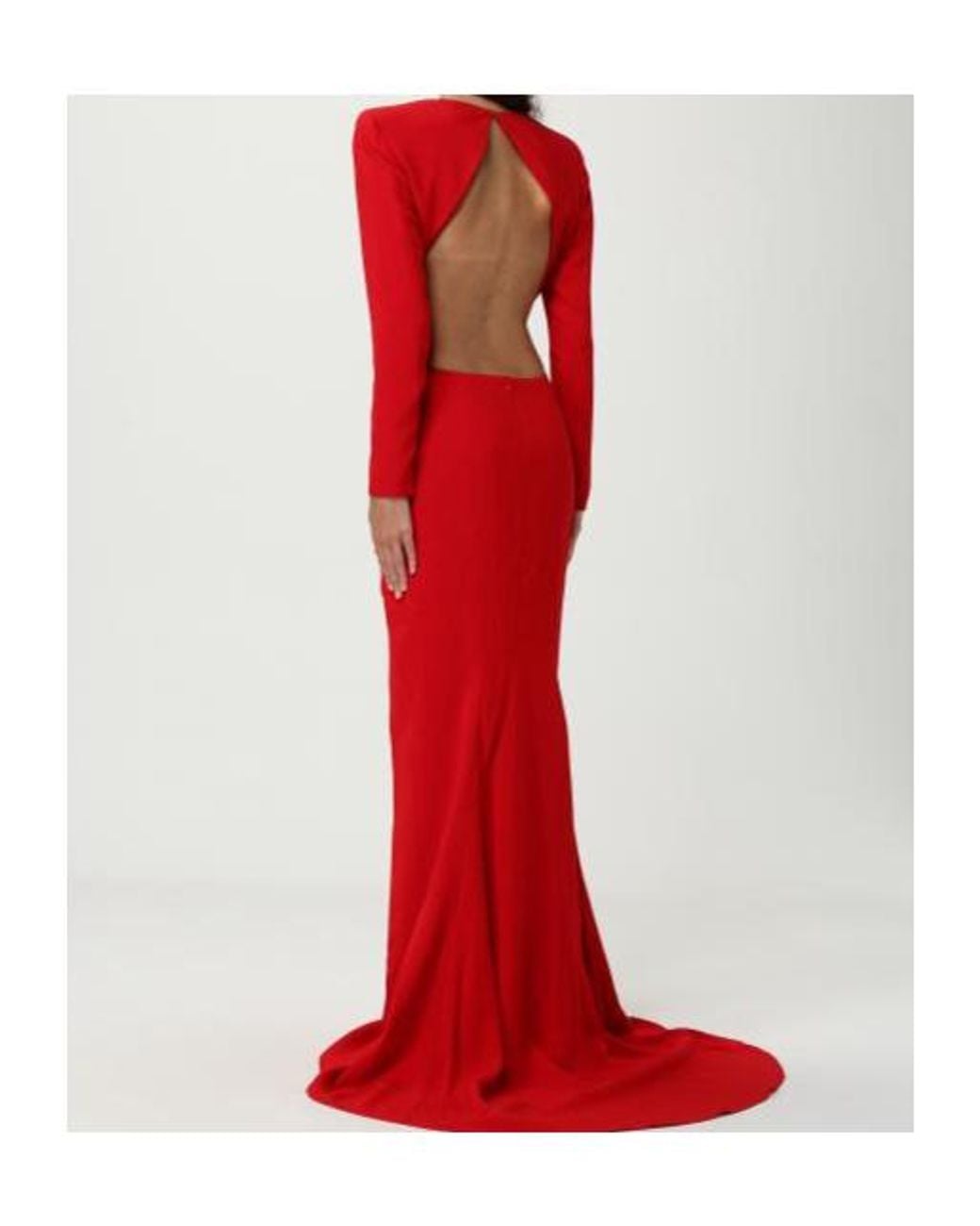 Stella McCartney Red Long-Sleeved Dress
