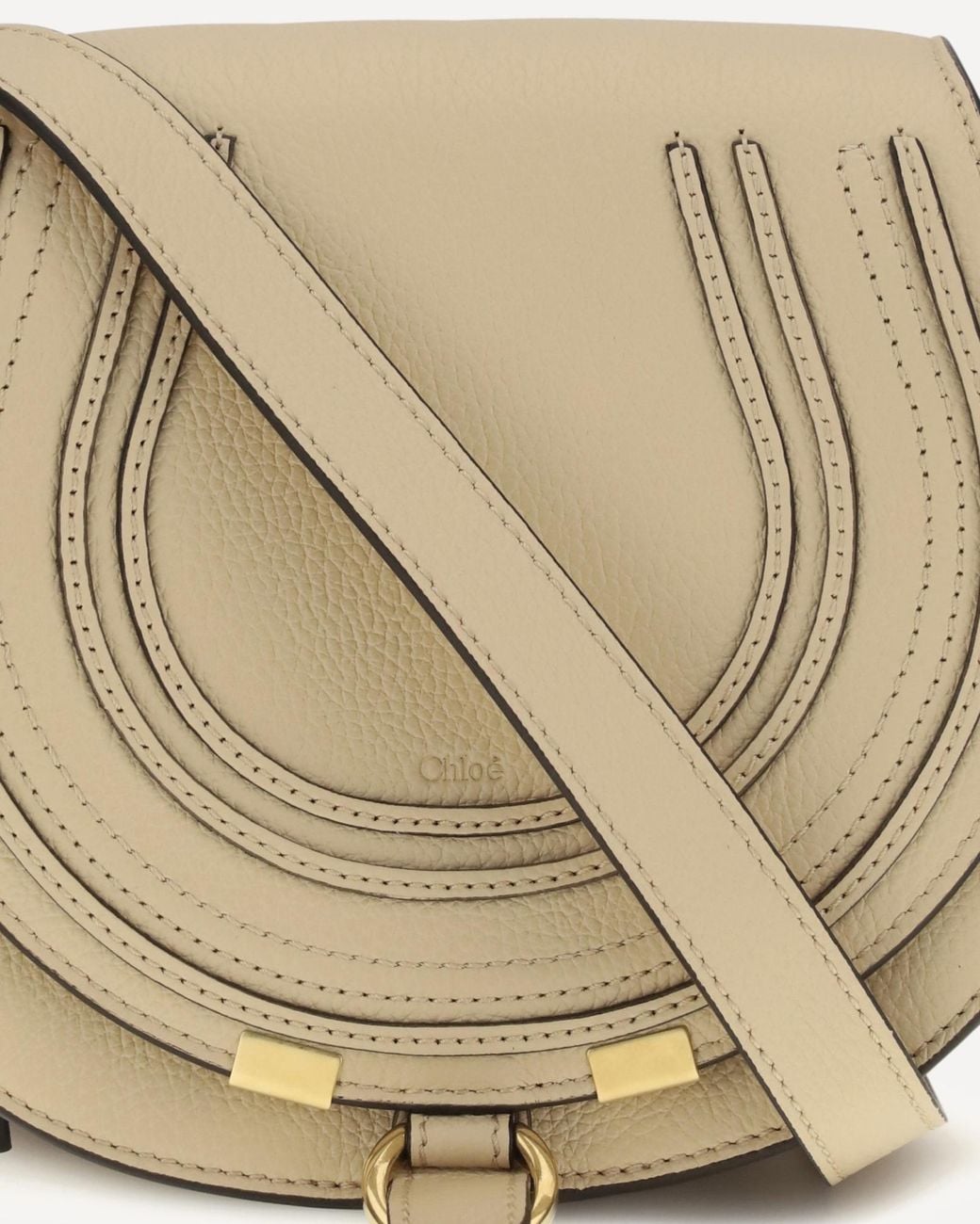 Chloé White Chloé Marcie Small Shoulder Bag
