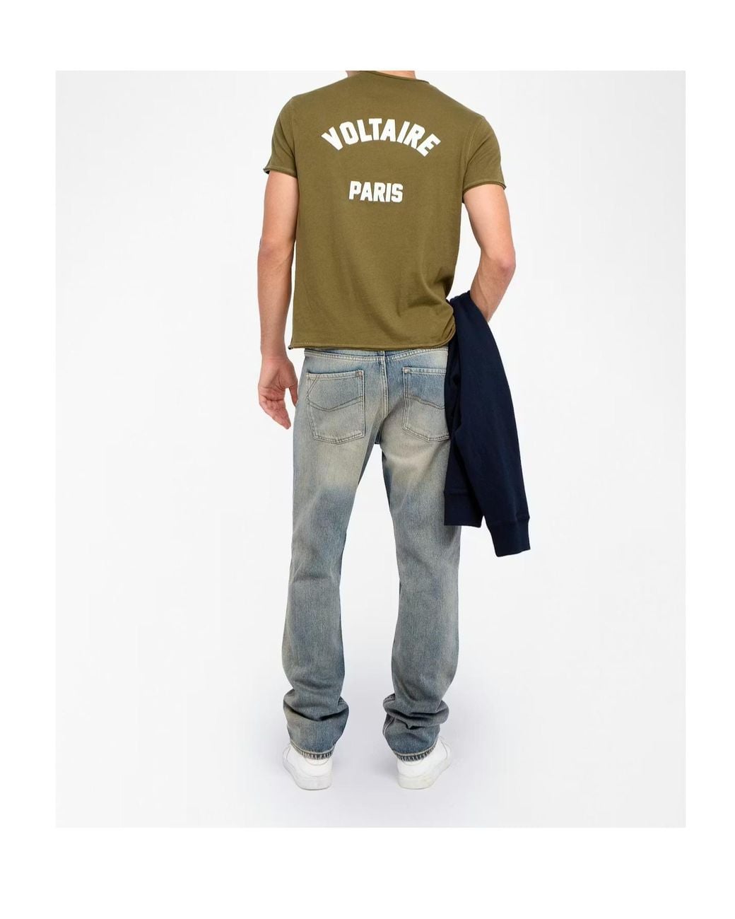 Zadig & Voltaire Green Monsatir Button-Detail T-Shirt for men