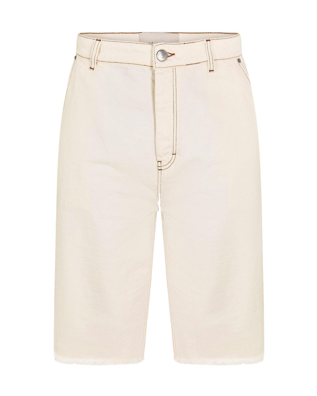 AMI Natural Denim Shorts for men