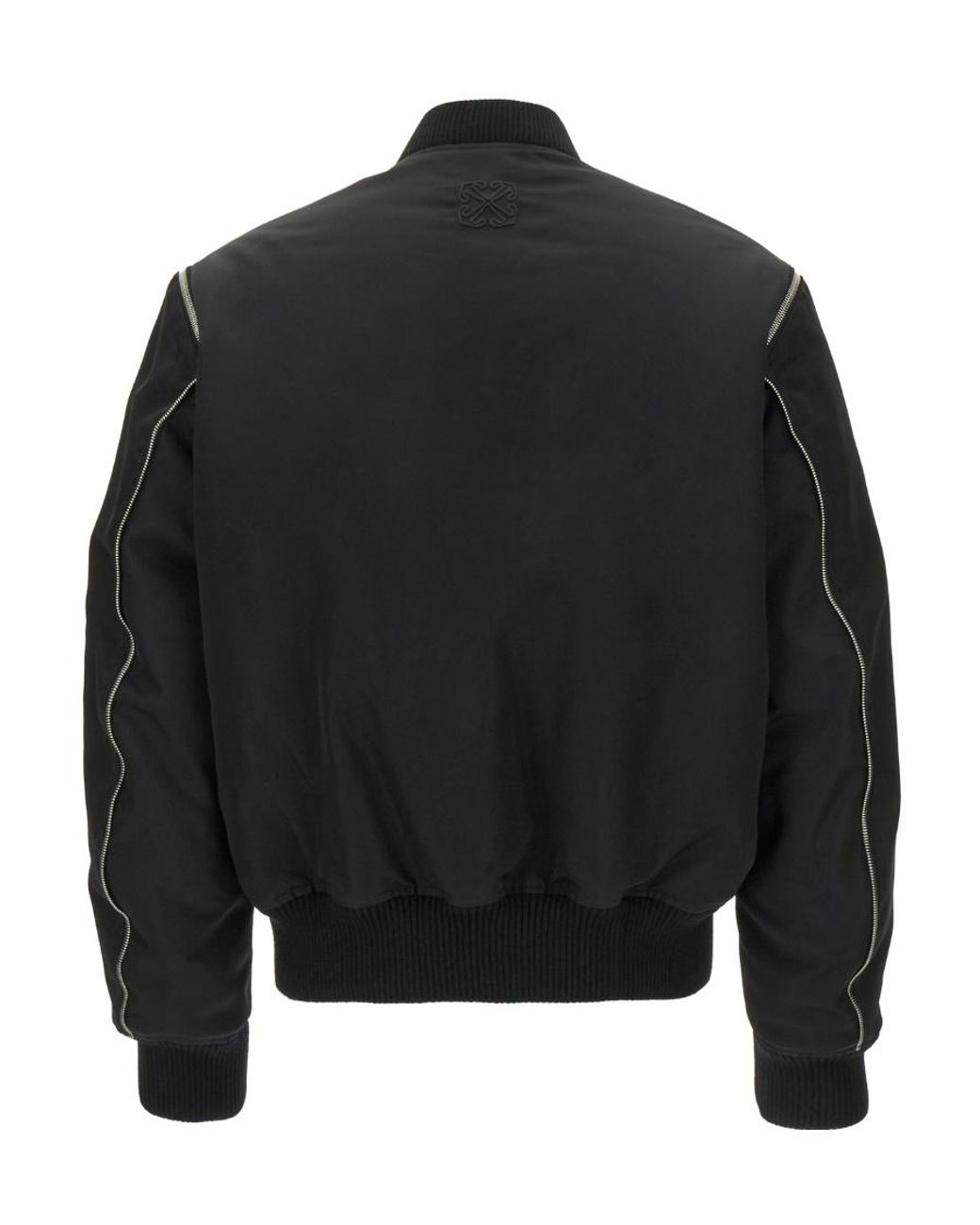Off-White c/o Virgil Abloh Black Zip-Up Long-Sleeved Jacket for men