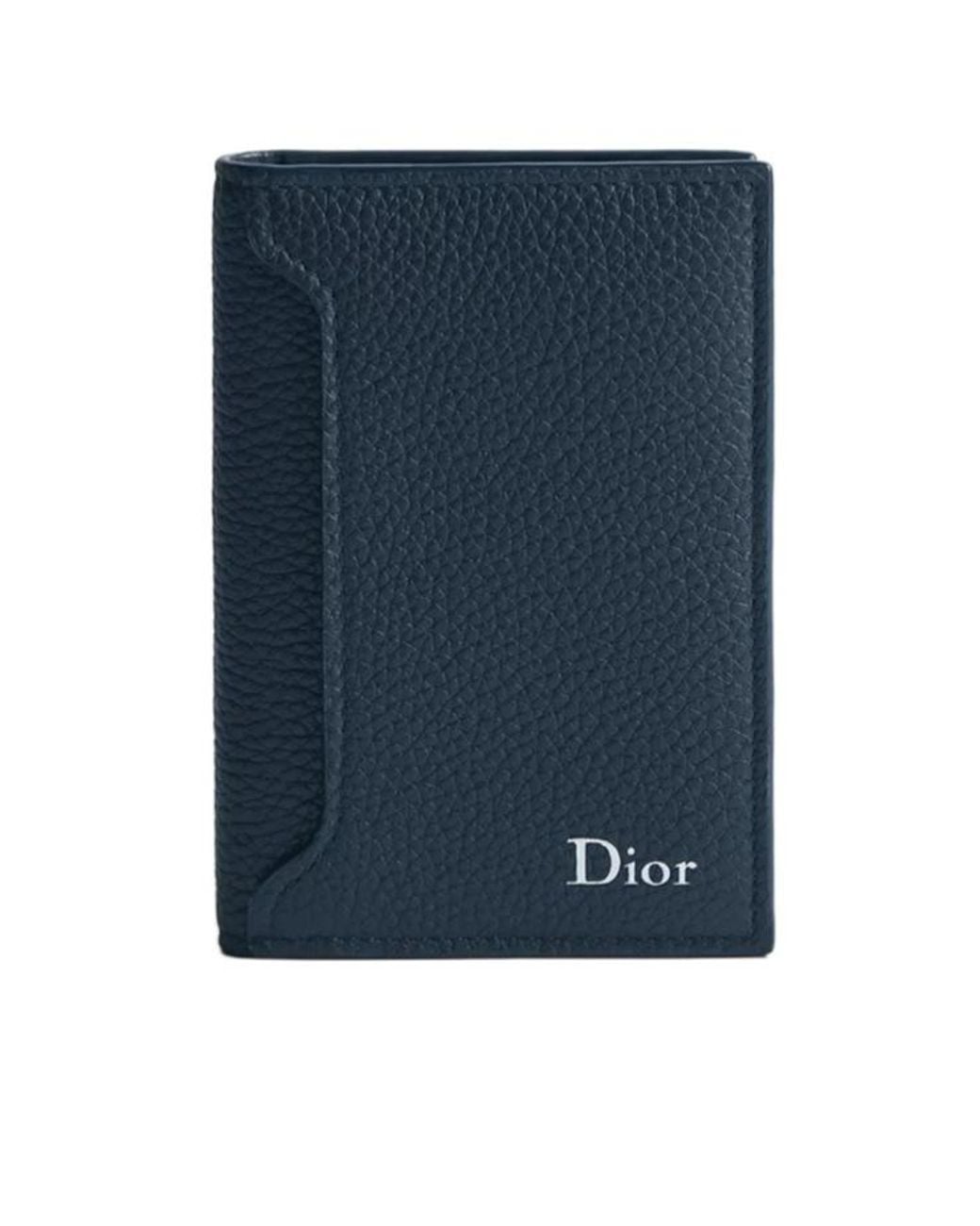 Dior Blue Archie Bifold Card Holder for men