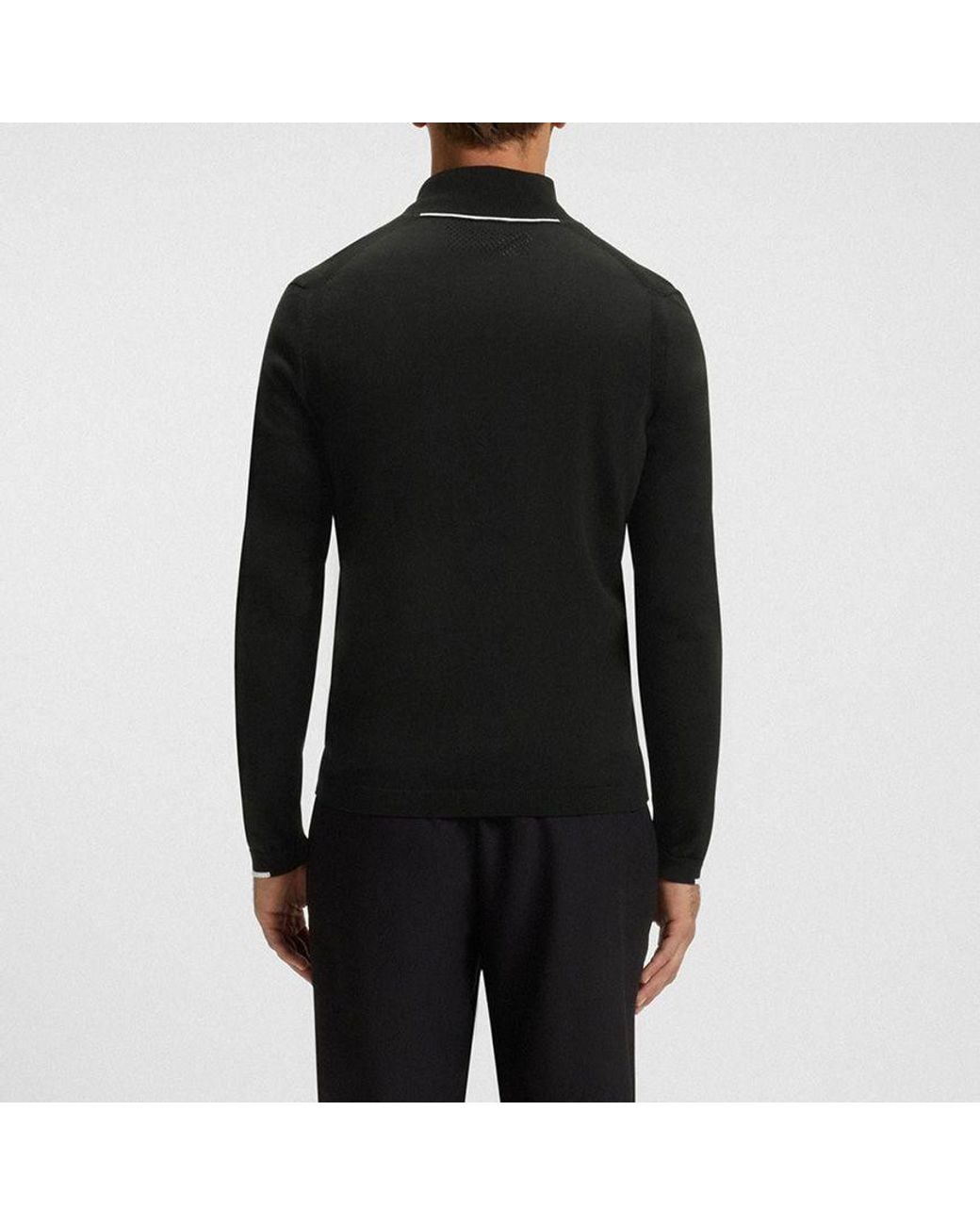 Boss Black Boss Zip Collar Sweater for men