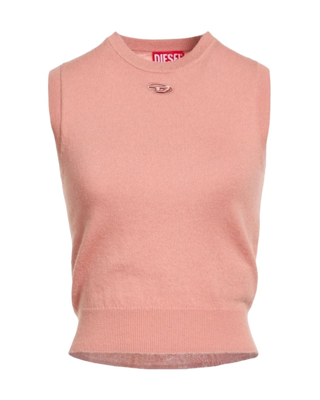DIESEL Pink Knitted Sleeveless Top