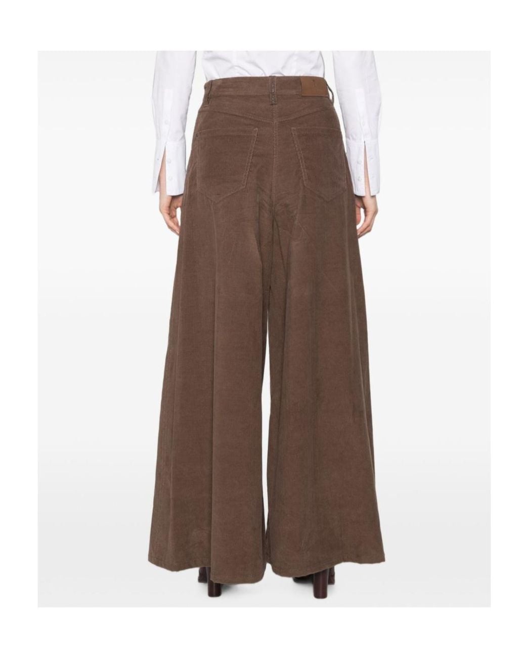 Brunello Cucinelli Brown Casual Trousers With Belt Loops