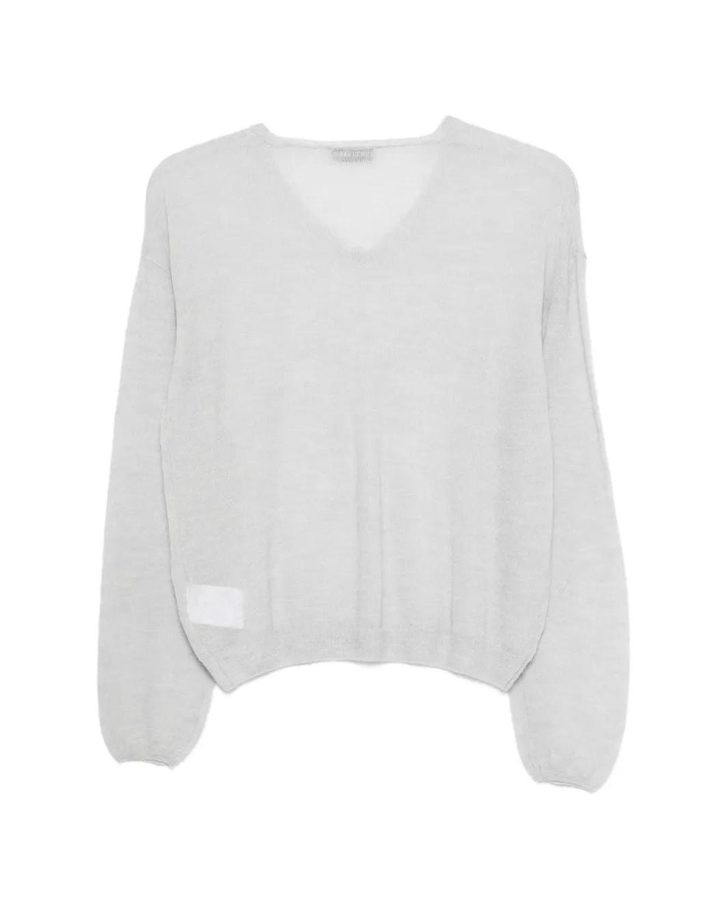 Low Classic White V-Neck Sweater
