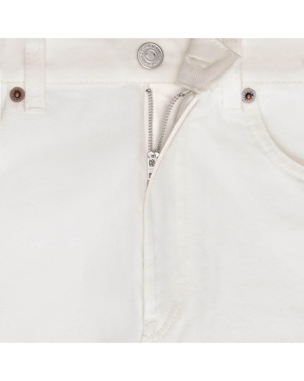Céline White Shorts 001