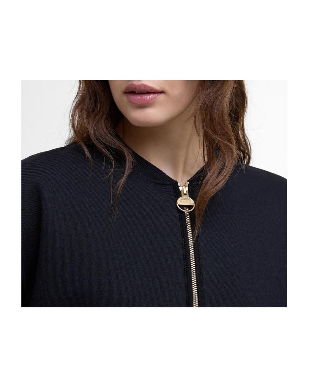 Barbour Black Zipper Sweatshirt