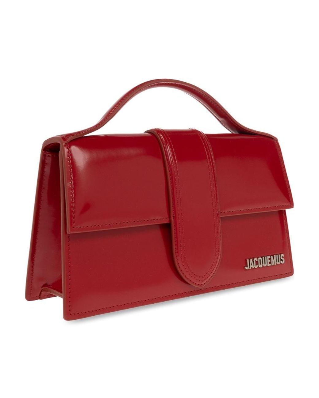 Jacquemus Red Le Grand Bambino Logo Plaque Tote Bag