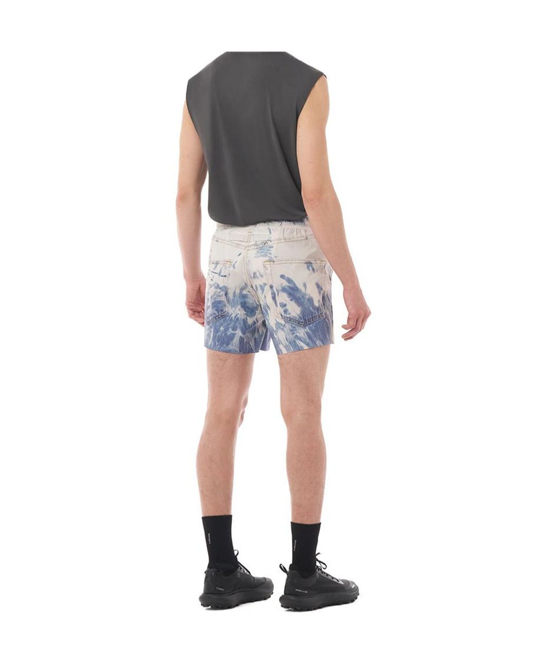 Satisfy Blue Peaceshell 5' Denim-Effect Shorts for men