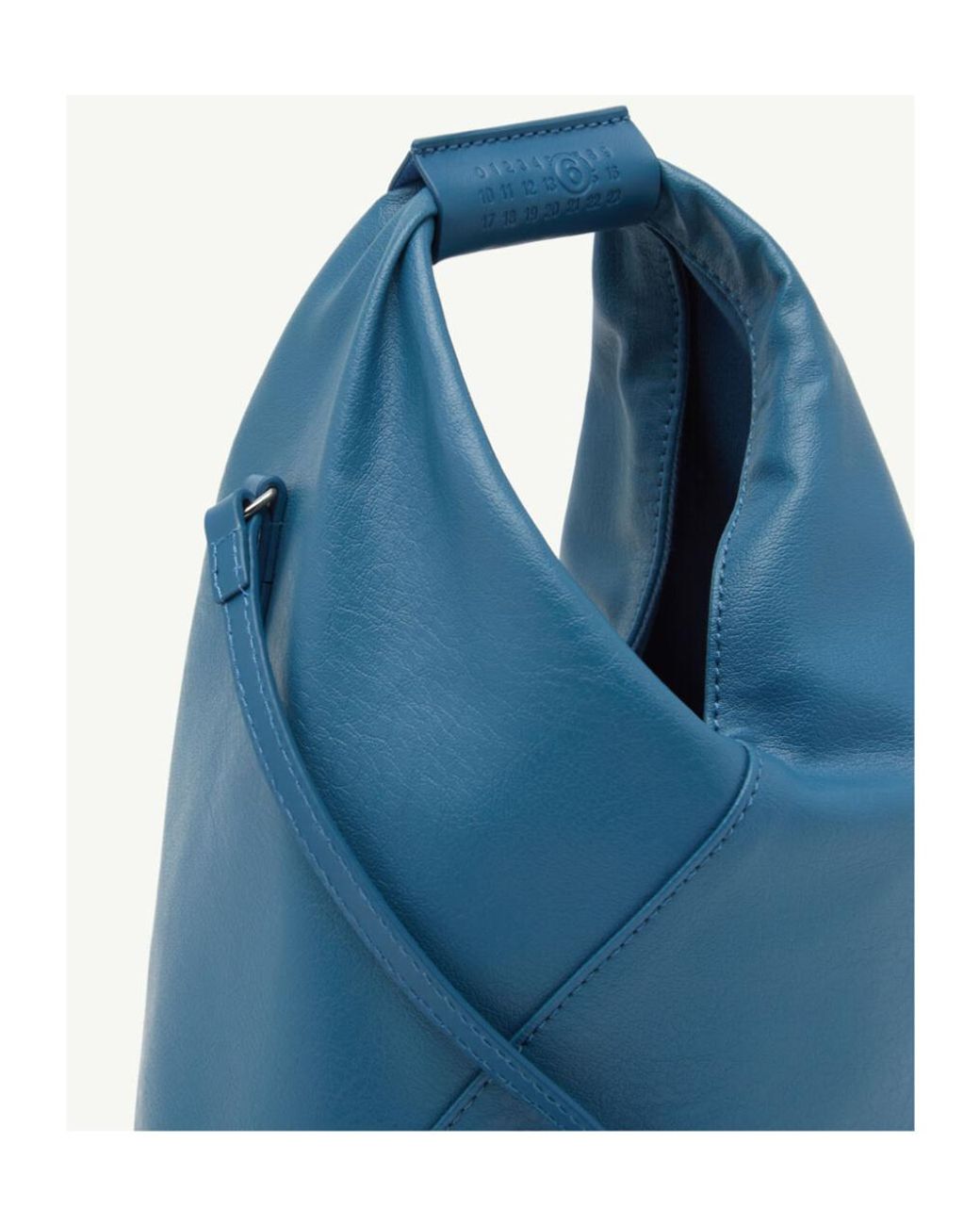 MM6 by Maison Margiela Blue Japanese Logo Detailed Crossbody Bag