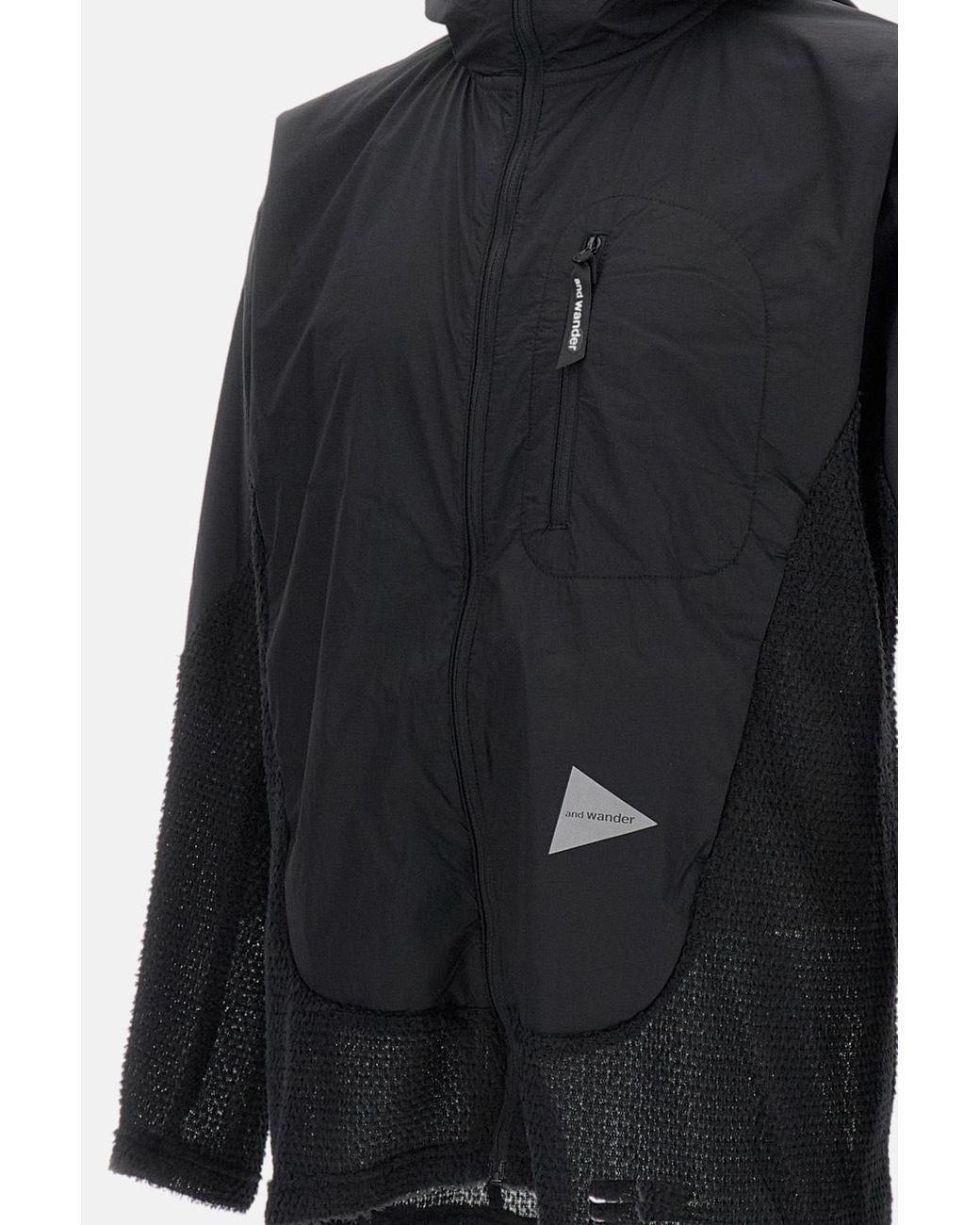 And Wander Blue Alpha Direct F/Z Hoodie for men