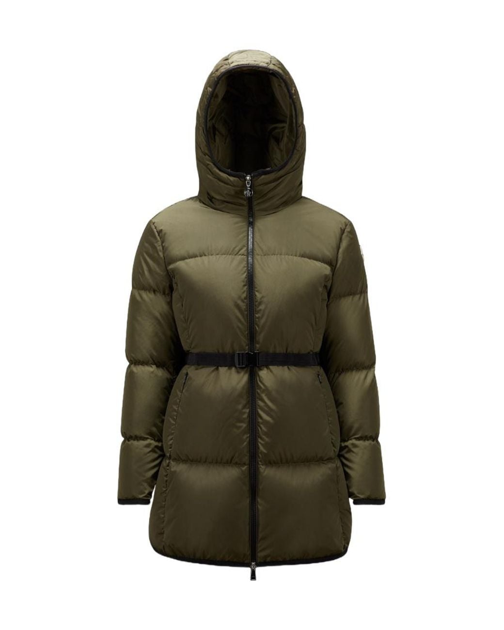 Moncler Green Sirli Zip-Up Short Down Jacket