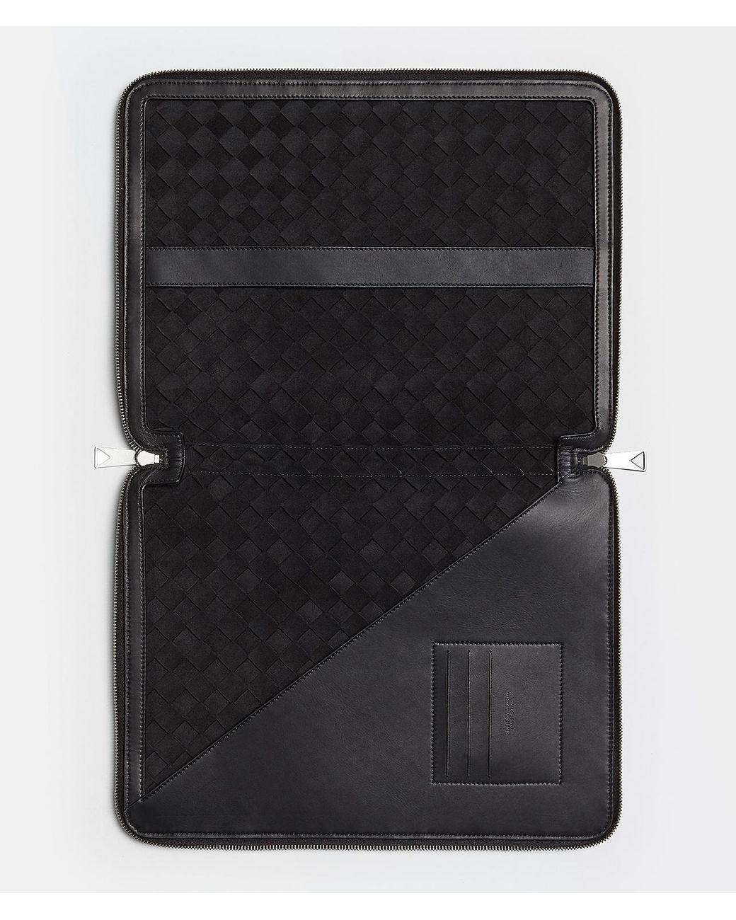 Bottega Veneta Black Intrecciato Document Case for men