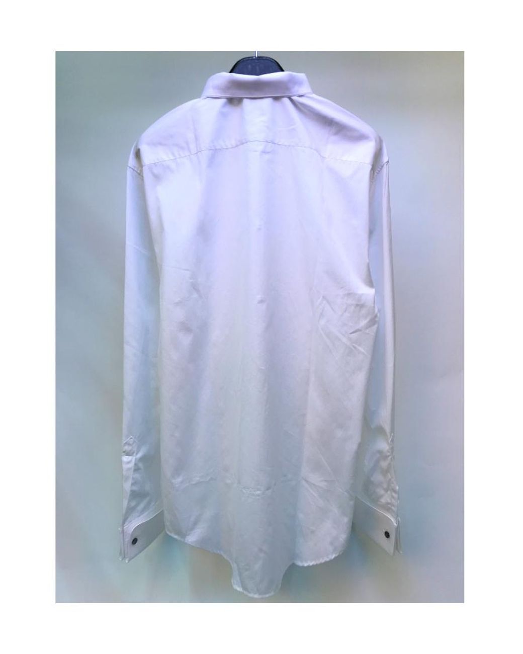 Armani Collezioni White Lapel Shirt for men