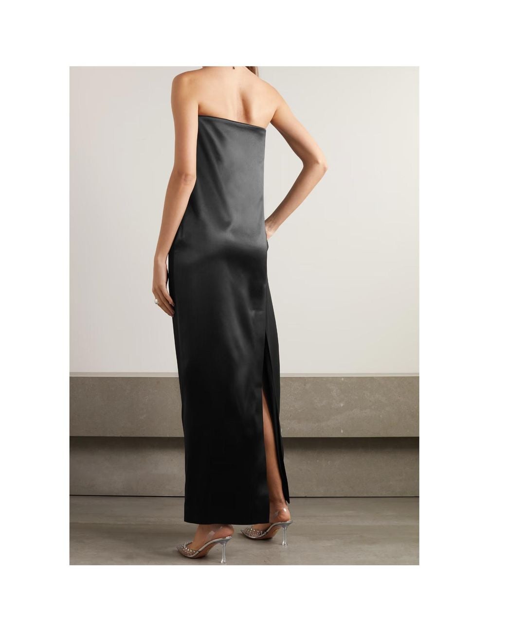 16Arlington Black Blaise Strapless Dress