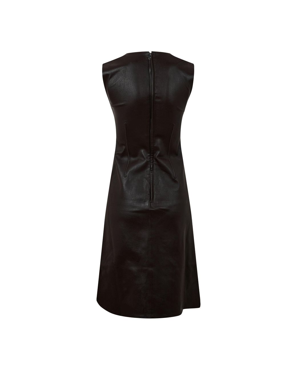 Bottega Veneta Black Leather Mini Dress