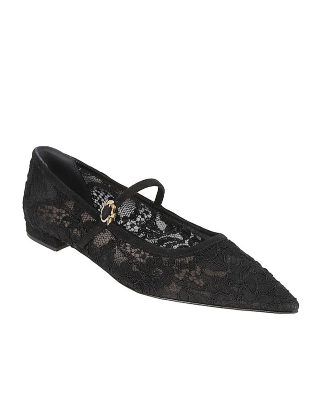 Gianvito Rossi Black Claudia Ballerinas