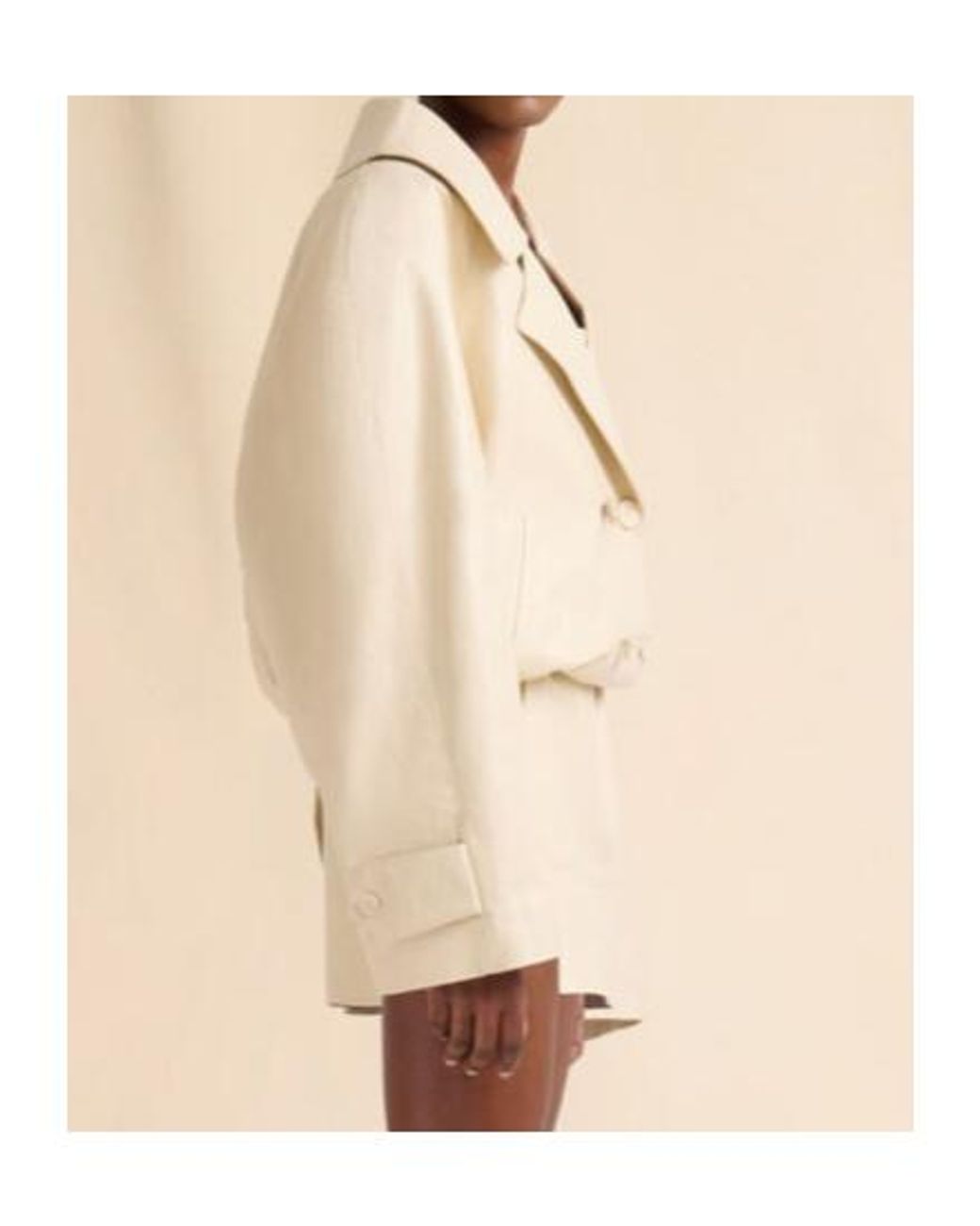 Marni Double-Breasted Long Sleeved Jacket in Natural | Lyst
