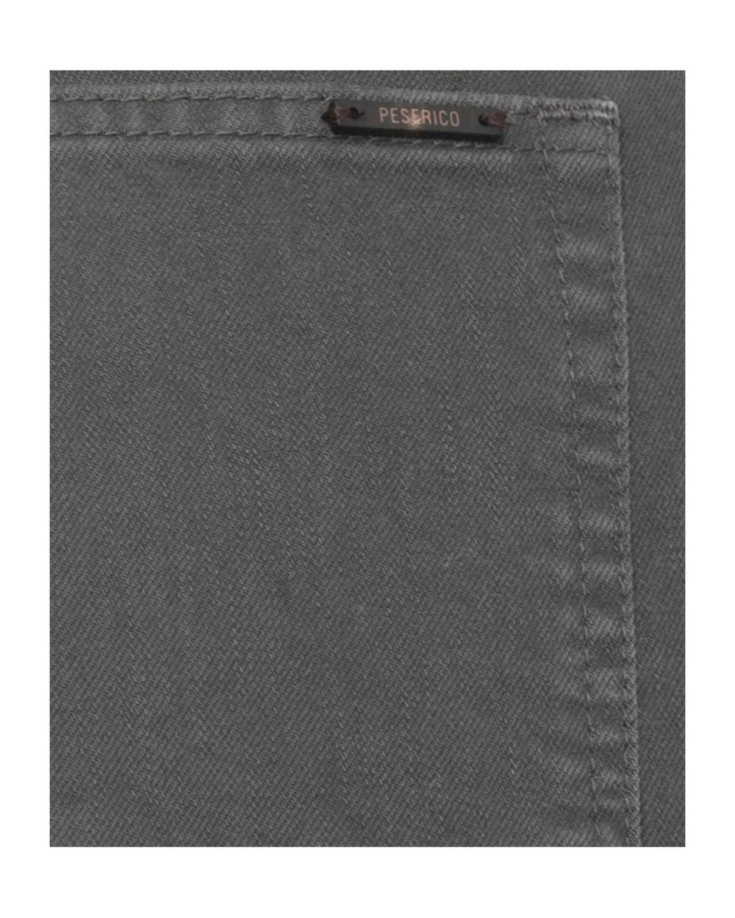 Peserico Gray High-Rise Straight-Leg Jeans