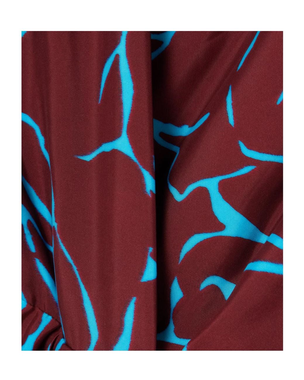 Dries Van Noten Purple Wrap-Style Printed Midi Dress