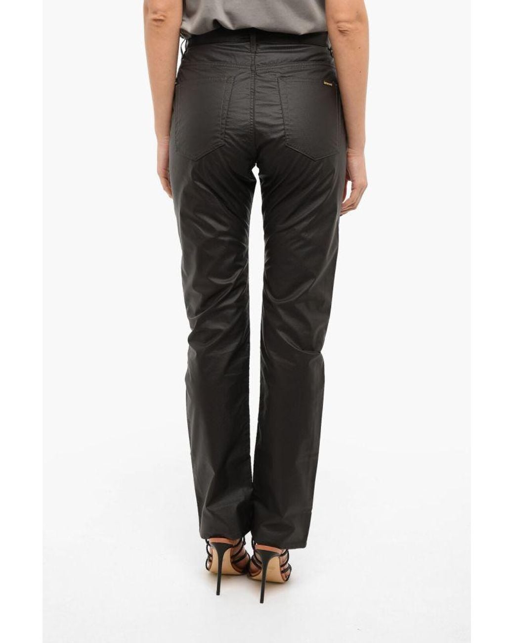DIESEL Black Regular-Fit Straight-Leg Pants for men