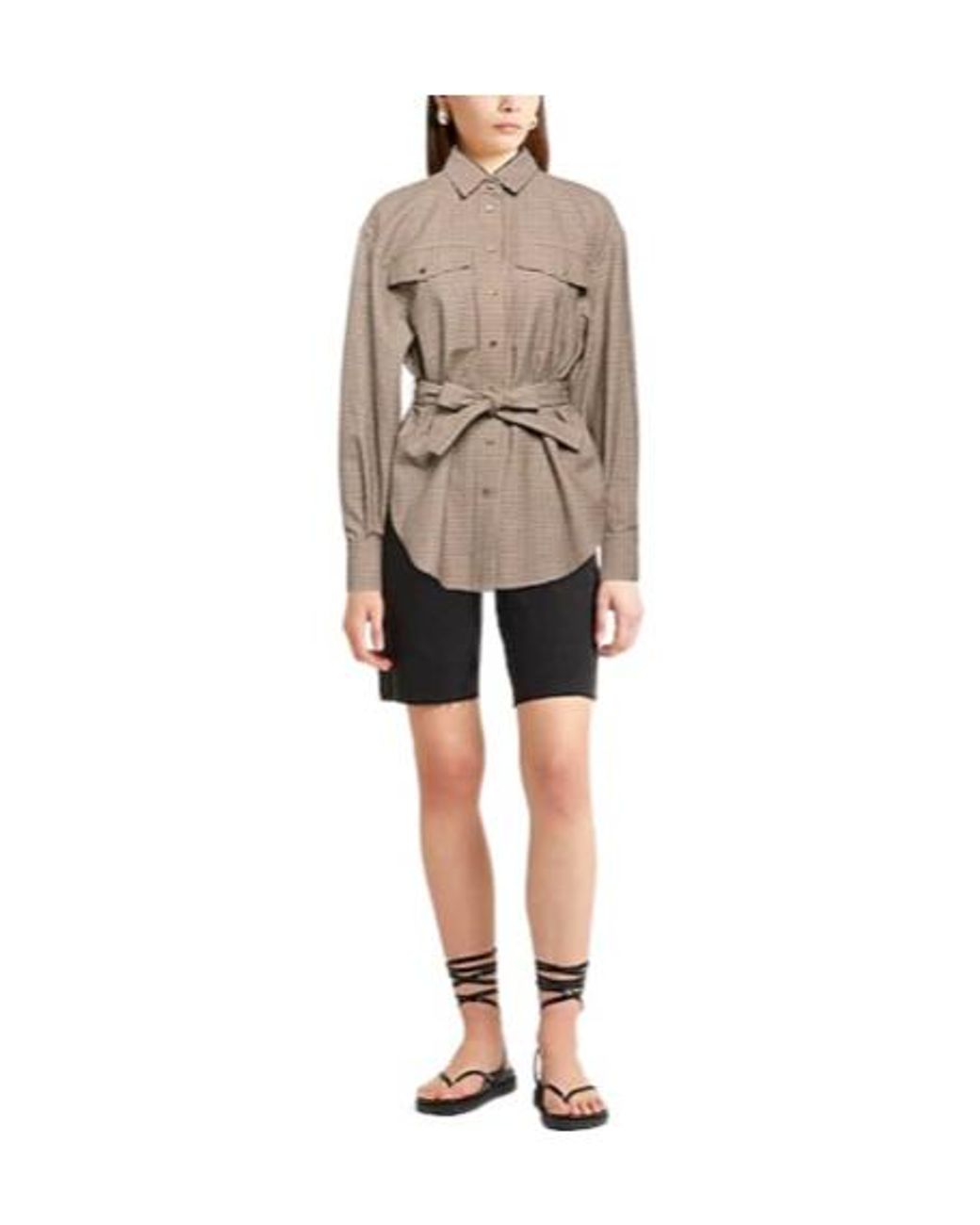 Brunello Cucinelli Multicolor Plaid Long Sleeve Shirt