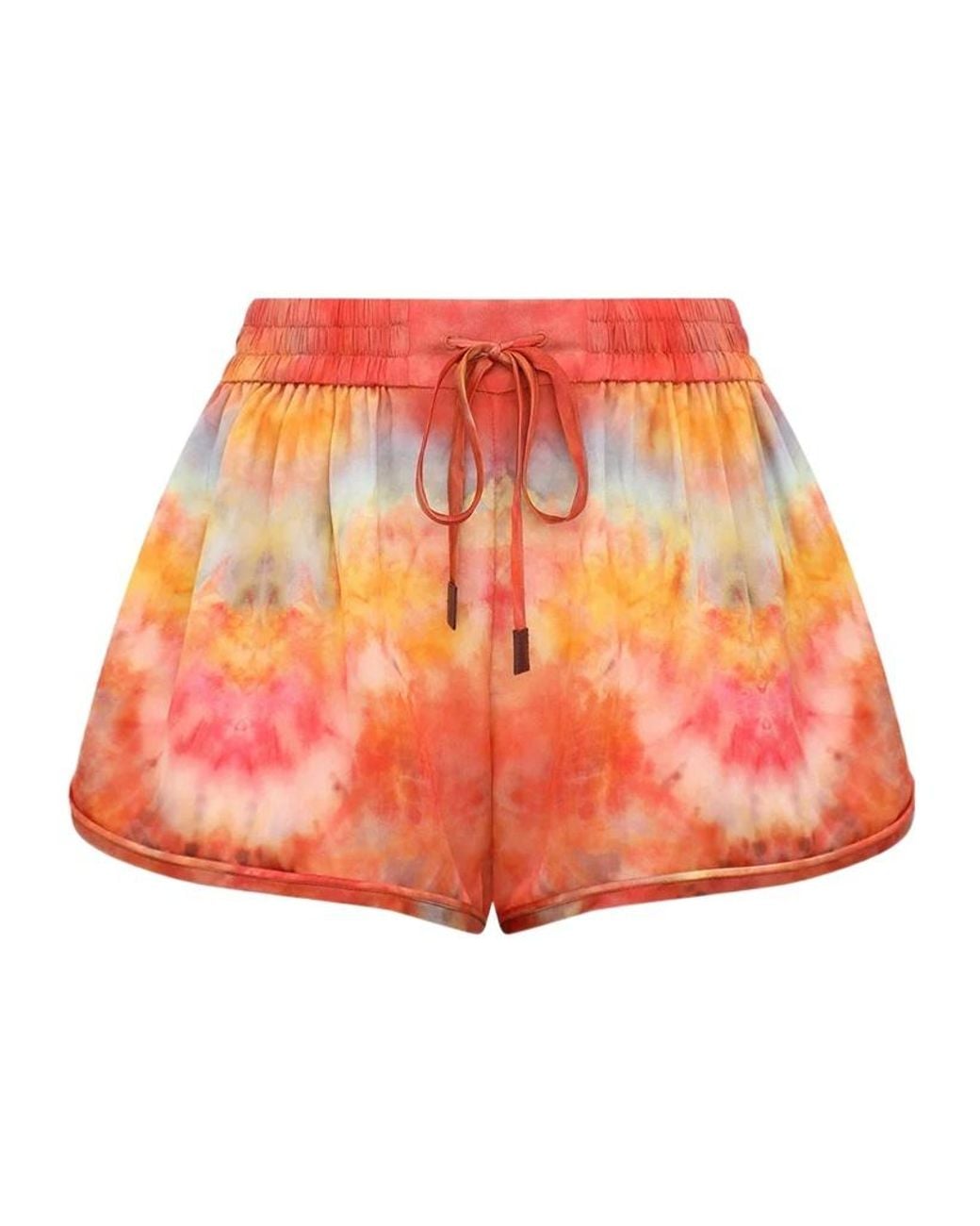 Zimmermann Orange Drawstring Shorts